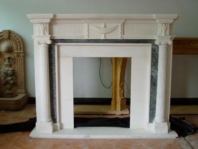 Stone floral mantel,Marble mantel ,European mantel -BL001