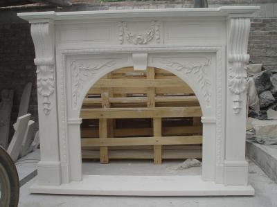 Stone floral mantel,Marble mantel ,European mantel -BL005