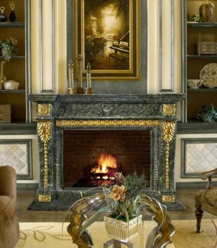 Stone floral mantel,Marble mantel ,European mantel -BL109