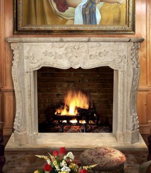 Stone floral mantel,Marble mantel ,European mantel -BL115