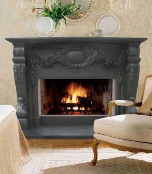 Stone floral mantel,Marble mantel ,European mantel -BL126