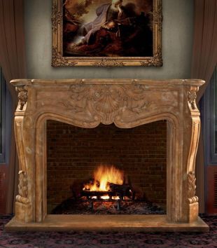 Stone french mantel,Marble mantel ,European mantel -BL130