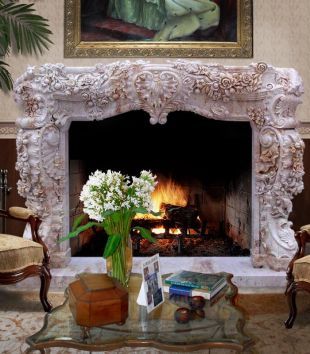 Stone french mantel,Marble mantel ,European mantel -BL132