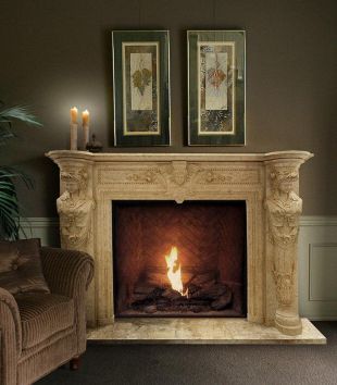 Stone statues mantel,Marble mantel ,European mantel -BL231