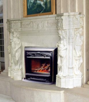 Stone statues mantel,Marble mantel ,European mantel -BL261