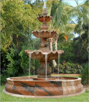 Stone fountain, European fountain, European stone fountain, white marble fountain, fountain granite, marble fountain -PQ010