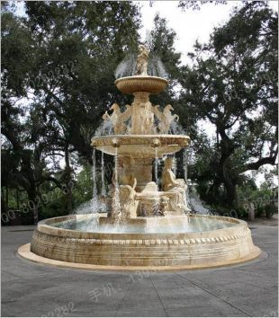 Stone fountain, European fountain, European stone fountain, white marble fountain, fountain granite, marble fountain -PQ015