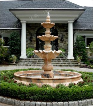 Stone fountain, European fountain, European stone fountain, white marble fountain, fountain granite, marble fountain -PQ018