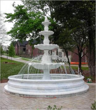 Stone fountain, European fountain, European stone fountain, white marble fountain, fountain granite, marble fountain -PQ029