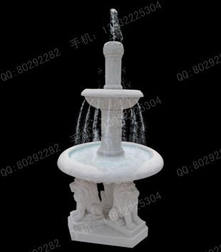 Stone fountain, European fountain, European stone fountain, white marble fountain, fountain granite, marble fountain -PQ357