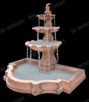 Stone fountain, European fountain, European stone fountain, white marble fountain, fountain granite, marble fountain -PQ359