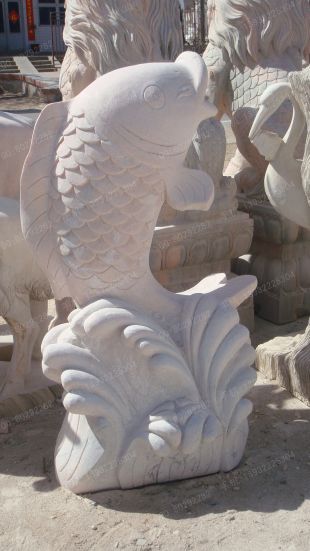 Animal stone fish, stone sculpture fish, fish sculpture garden stone carving, carp sculpture, stone sculpture fountain fishanimal sculptureStone carving factory, sculpture company -- Y005