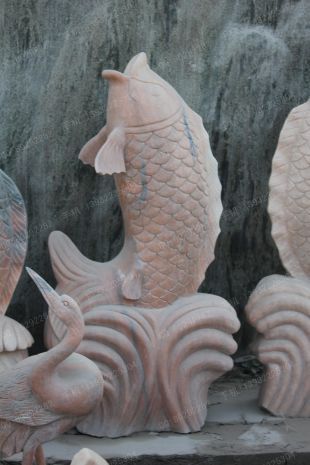 Animal stone fish, stone sculpture fish, fish sculpture garden stone carving, carp sculpture, stone sculpture fountain fishanimal sculptureStone carving factory, sculpture company -- Y014