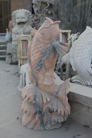 Animal stone fish, stone sculpture fish, fish sculpture garden stone carving, carp sculpture, stone sculpture fountain fishanimal sculptureStone carving factory, sculpture company -- Y016