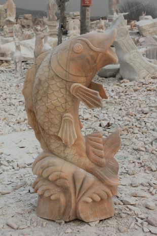 Animal stone fish, stone sculpture fish, fish sculpture garden stone carving, carp sculpture, stone sculpture fountain fishanimal sculptureStone carving factory, sculpture company -- Y017