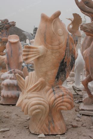 Animal stone fish, stone sculpture fish, fish sculpture garden stone carving, carp sculpture, stone sculpture fountain fishanimal sculptureStone carving factory, sculpture company -- Y018