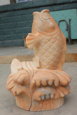 Animal stone fish, stone sculpture fish, fish sculpture garden stone carving, carp sculpture, stone sculpture fountain fishanimal sculptureStone carving factory, sculpture company -- Y019