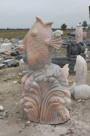 Animal stone fish, stone sculpture fish, fish sculpture garden stone carving, carp sculpture, stone sculpture fountain fishanimal sculptureStone carving factory, sculpture company -- Y023