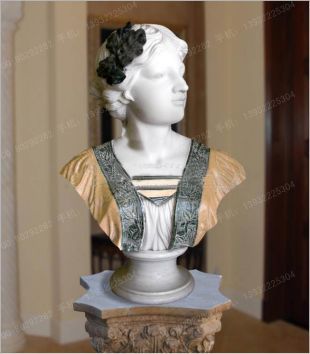 Bust, stone carving bust, lady bust, European bust, marble bust, stone sculpture bust --OSXX309