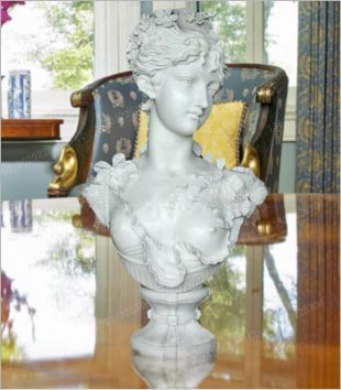 Bust, stone carving bust, lady bust, European bust, marble bust, stone sculpture bust --OSXX314