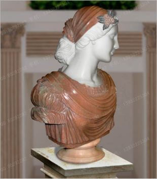 Bust, stone carving bust, lady bust, European bust, marble bust, stone sculpture bust --OSXX313