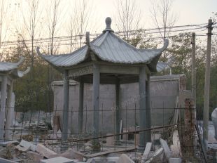 chinese stone summerhouse, marble summerhouse, garden summerhouse - LJT001