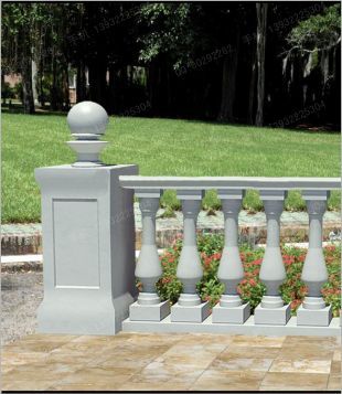 vase column, balcony column, balcony railing,  balcony guardrail, , white marble balcony column, granite balcony column -- YTZ072