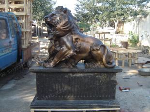 Copper lionBronze lionCopper lion sculpture, copper sculpture factory -TD230