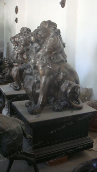 Copper lionBronze lionCopper lion sculpture, copper sculpture factory -TD236