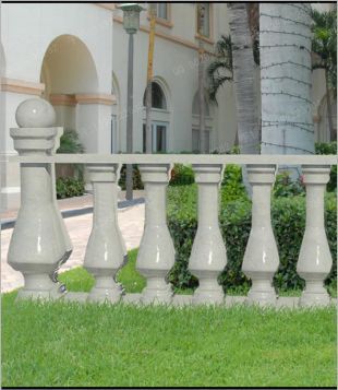 vase column, balcony column, balcony railing,  balcony guardrail, , white marble balcony column, granite balcony column -- YTZ076