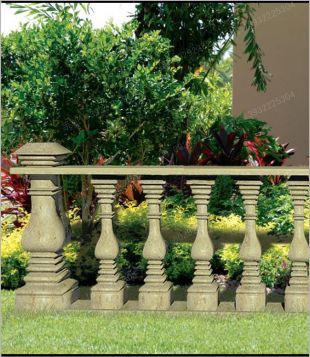 vase column, balcony column, balcony railing,  balcony guardrail, , white marble balcony column, granite balcony column -- YTZ078