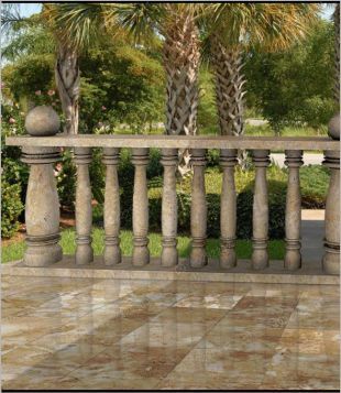 vase column, balcony column, balcony railing,  balcony guardrail, , white marble balcony column, granite balcony column -- YTZ080