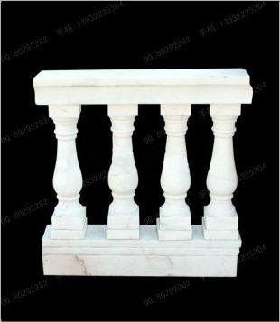 vase column, balcony column, balcony railing,  balcony guardrail, , white marble balcony column, granite balcony column -- YTZ085