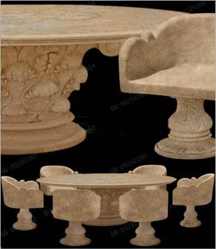 European stone table, European stone table and chair -- ZY053