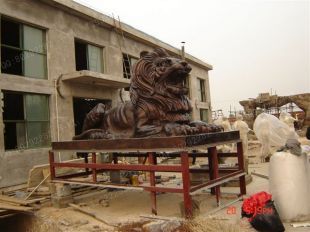 Copper lionBronze lionCopper lion sculpture, copper sculpture factory -TD248