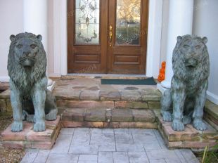 Copper lionBronze lionCopper lion sculpture, copper sculpture factory -TD251