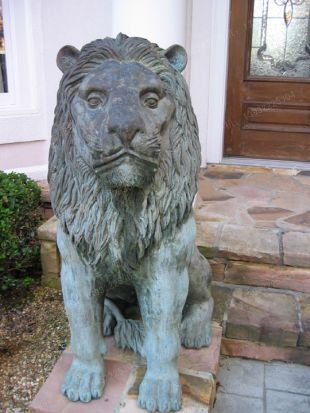 Copper lionBronze lionCopper lion sculpture, copper sculpture factory -TD256