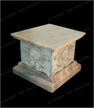 Stone base, stone decorative Roman column, stone decorative base - DZ086