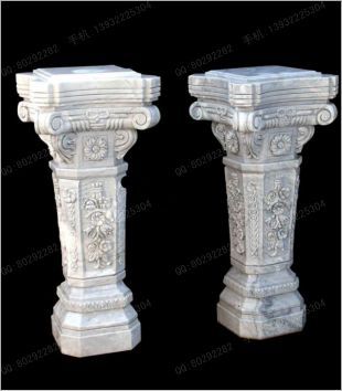 Stone base, stone decorative Roman column, stone decorative base - DZ087