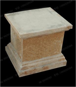 Stone base, stone decorative Roman column, stone decorative base - DZ088