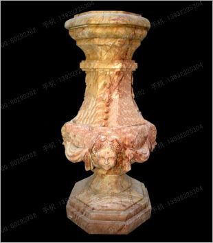 Stone base, stone decorative Roman column, stone decorative base - DZ095