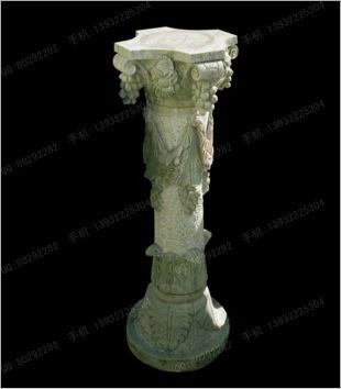 Stone base, stone decorative Roman column, stone decorative base - DZ096