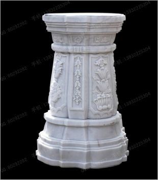 Stone base, stone decorative Roman column, stone decorative base - DZ101