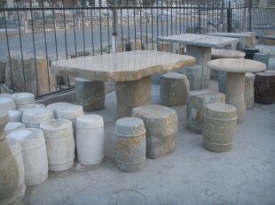 marble table, stone table and chair -- ZYC163