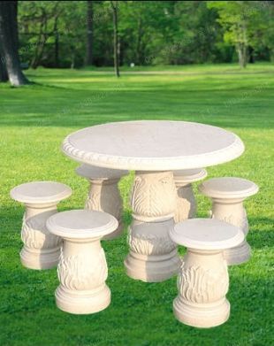 marble table, stone table and chair -- ZYC167