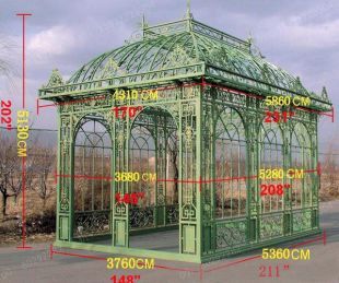 Iron summerhouseIron pavilionIron pergola -TY031