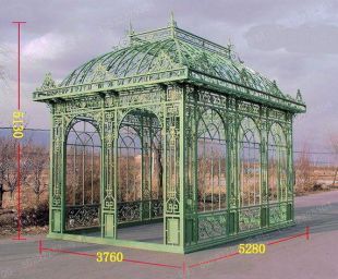 Iron summerhouseIron pavilionIron pergola -TY036