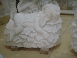 Stone angel sculpture, indoor European sculpture, indoor sculpture decoration - BJ027