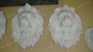 Stone lion's head sculpture, European wall sculpture, marble lion's head sculpture - BG048