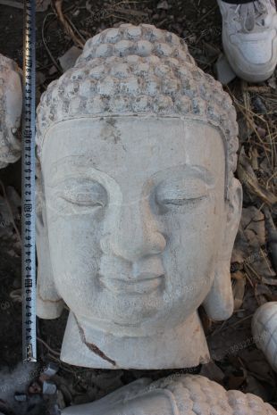 Buddha head sculpture, stone Buddha head sculpture,marble Buddha head sculpture - SDFT008